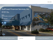 Tablet Screenshot of gulfcoastfinancial.net